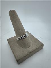 Lady's Diamond Engagement Ring .50 CT. 18K White Gold 5.1g